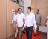 Visit of Honorable Minister to Computer Centre
